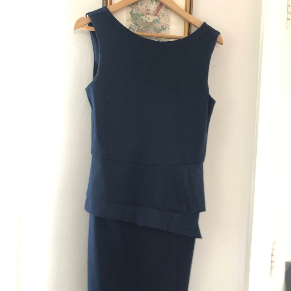 BARIII Front Row Navy Dress